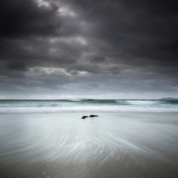 Darkness Falls over Coumeenole Beach in Kerry Ireland 