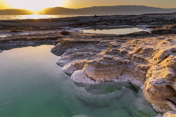 Dead Sea Israel - Salt Sink Holes x 