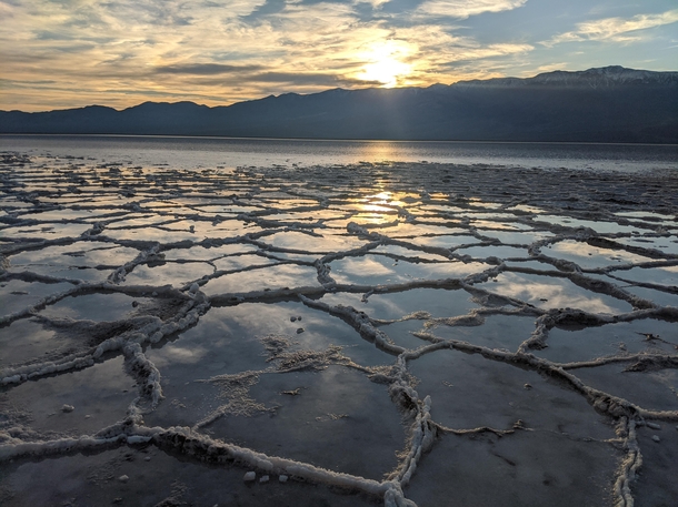 Death Valley Salt Flats After a Storm 