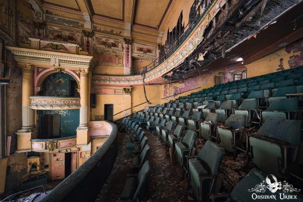 Decaying abandoned theatre in England 
