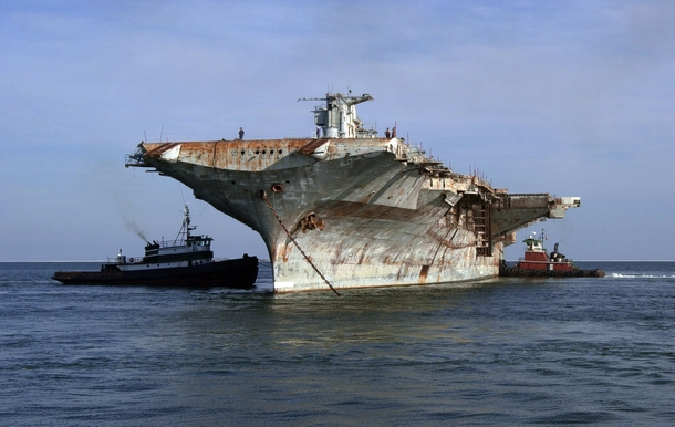 Decommissioned aircraft carrier USS Oriskany CV- Pensacola Fla  