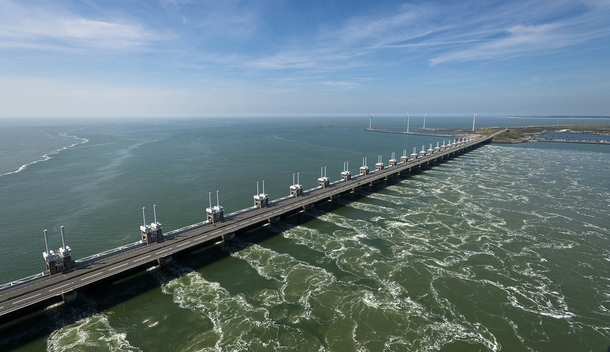 Delta Works Netherlands - the worlds biggest storm surge barrier