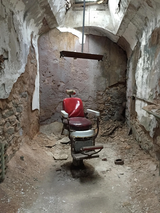 Dentists chair at Eastern State Penitentiary