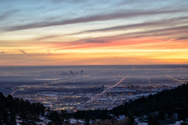 Denver at Dawn from Lookout Mtn by ufergie 