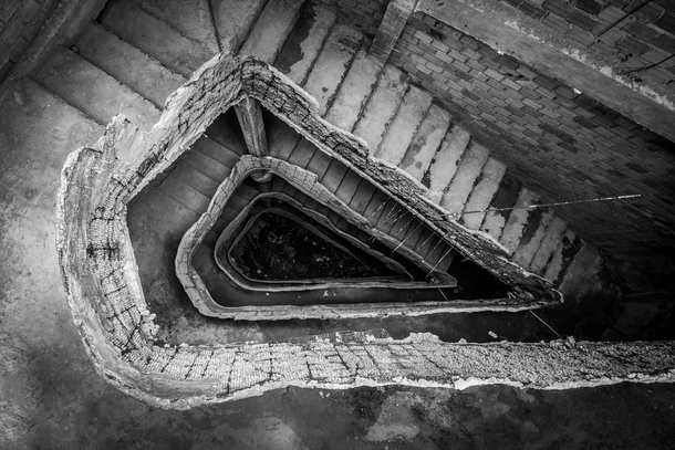Derelict Staircase in Vietnam 