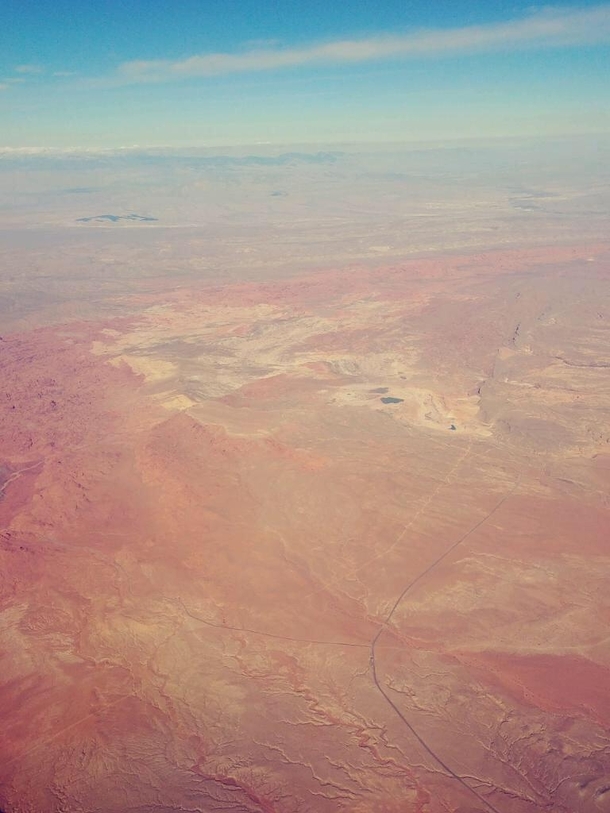 Desert over Nevada from a plane OCx