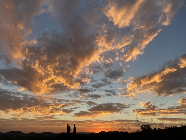 Desert skies Phoenix Arizona