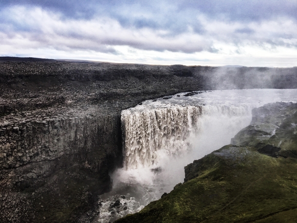 Detifoss in Iceland is Europes most powerful waterfall and was used in the opening scene for the film Prometheus 