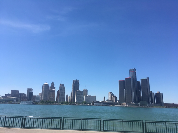 Detroit Michigan shot from Windsor ON Canada