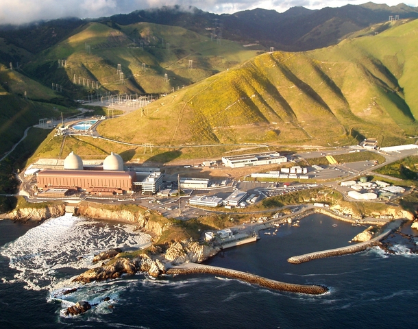 Diablo Canyon nuclear power plant in San Luis Obispo County California 