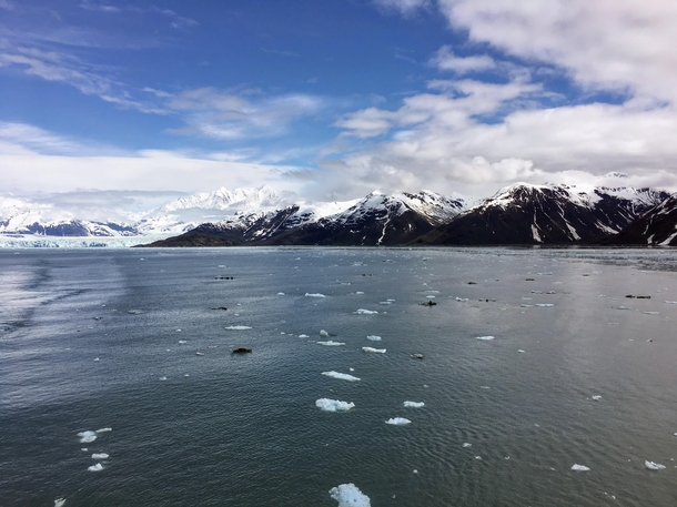 Disenchantment Bay AK Hubbard Glacier on the left 