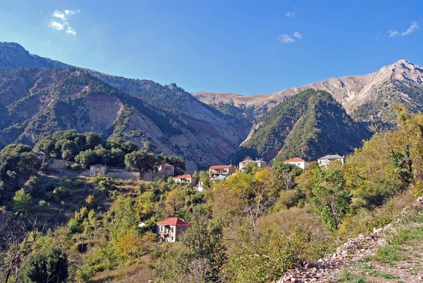 Doliana GreeceIsolated Village whose last resident died  years ago
