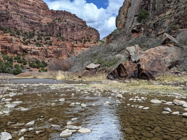 Dolores river in Dove Creek Colorado 