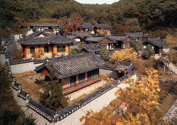 Dosanseowon Confucian academy village in South Korea Built in the th century and preserved by the government as a cultural heritage