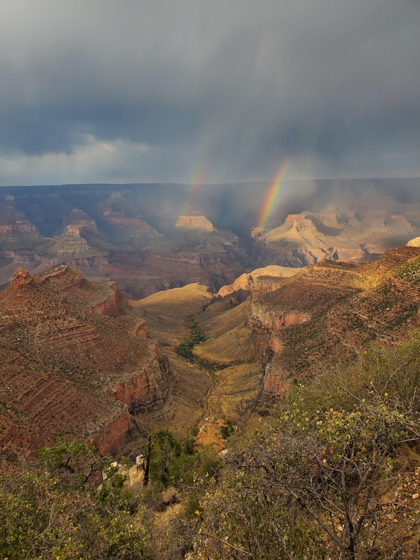 Double Rainbow Grand Canyon AZ 