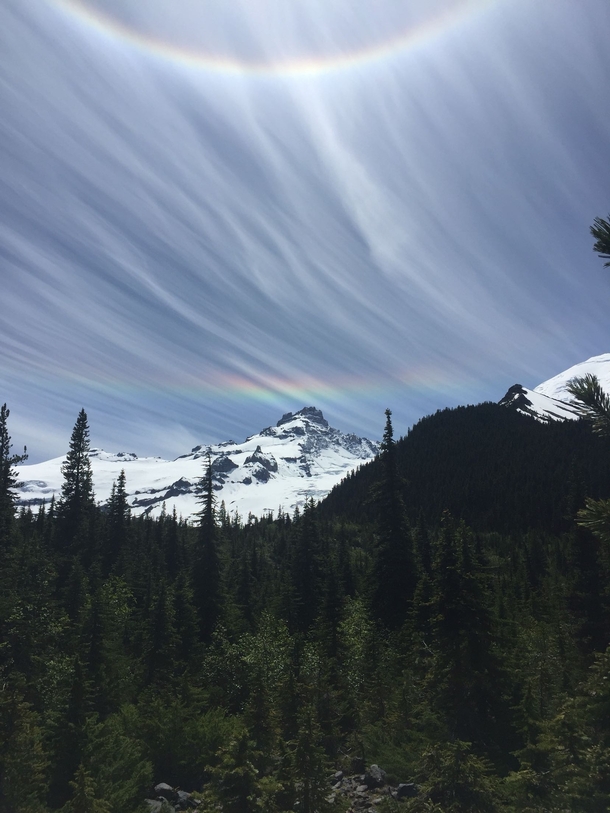 Double Rainbows Mount Rainier National Park Washington 