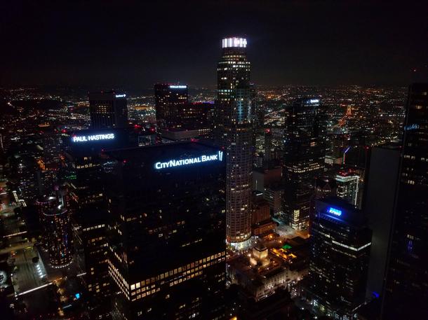 Downtown LA from the Top Floor of the Wilshire Grand Center 