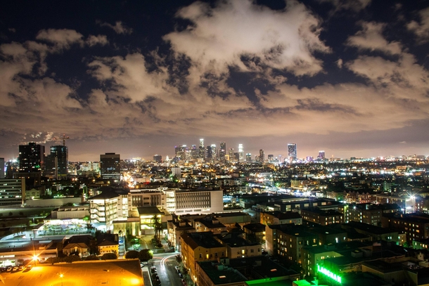 Downtown Los Angeles From my Friends Apartment  x-post rLosAngeles