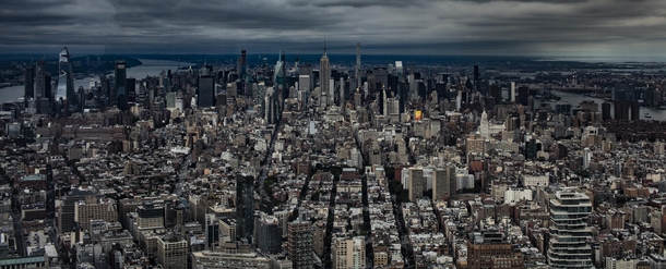 Downtown Manhattan from atop One World Trade  x