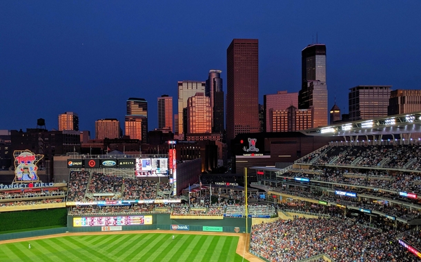 Downtown Minneapolis from Target Field