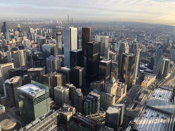 Downtown Toronto from CN Tower