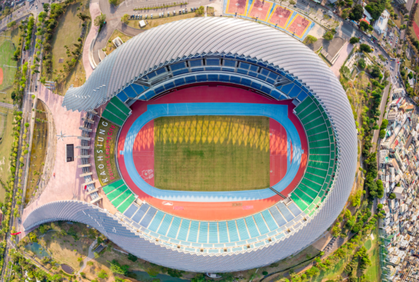 Dragon-Shaped Kaohsiung National Stadium is the largest stadium in Taiwan