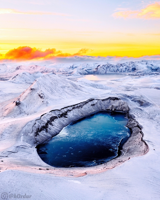 Dragons Eye  - By far my favorite shot Ive ever taken  worth the  hour drive - Hnausapollur Crater Icelandic Highlands  - Instagram hrdur