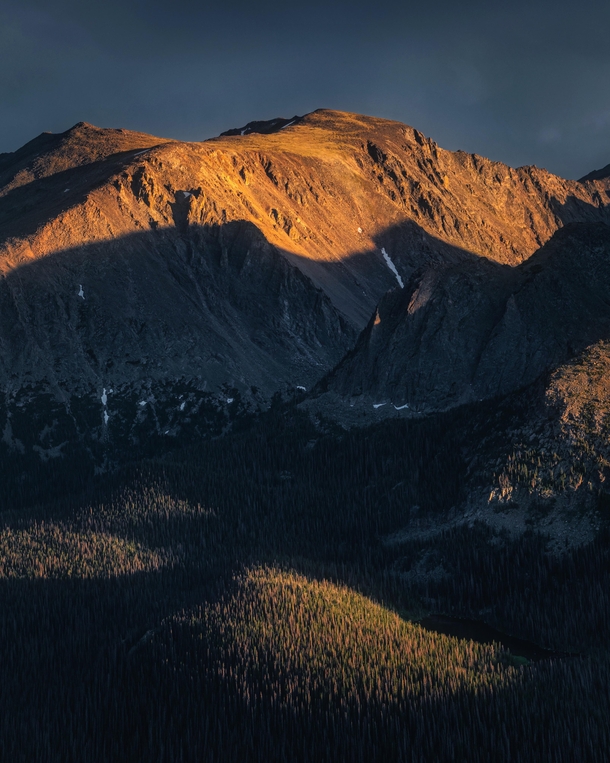 Dramatic light in Rocky Mountain National Park  CO 