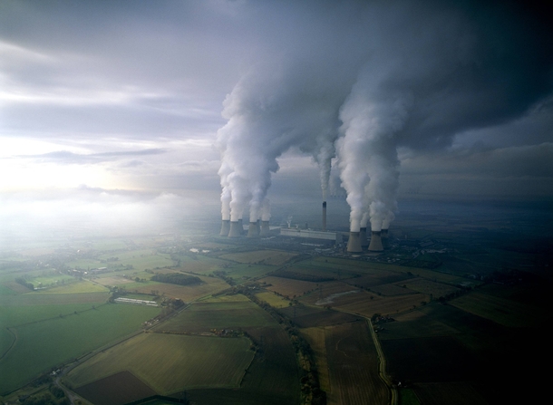 Drax coal-fired power plant in North Yorkshire England 
