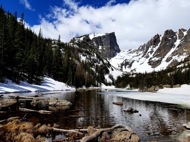 Dream Lake Rocky Mountain National Park May   