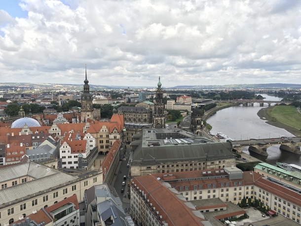 Dresden from the top of the Frauenkirche 