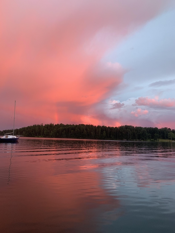 Dual color sky Galln Sweden