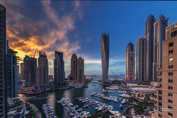 Dubai Marina by Vinaya Mohan 