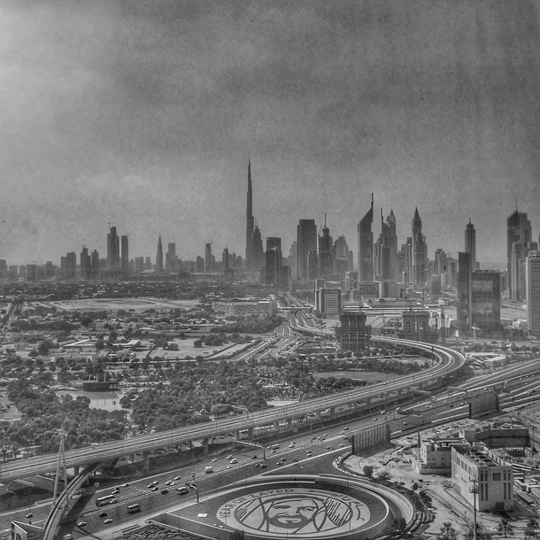 Dubai skyline from Dubai Frame