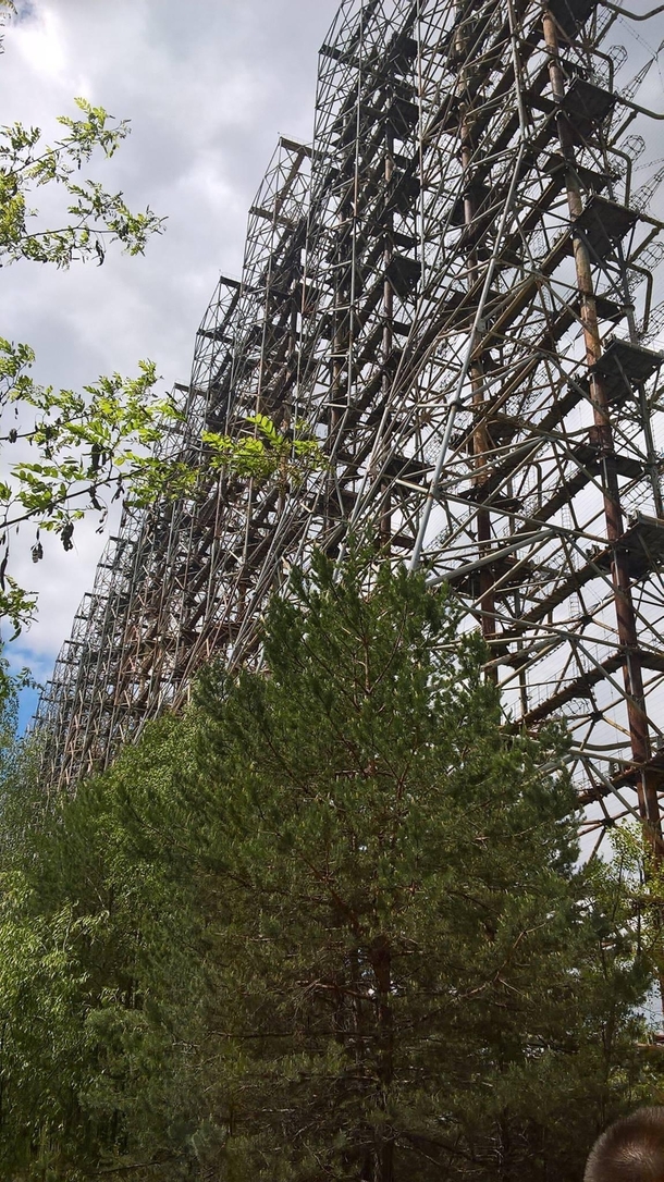 Duga a Soviet over-the-horizon radar system hidden in thick forest in Ukraine near Belarus border OC