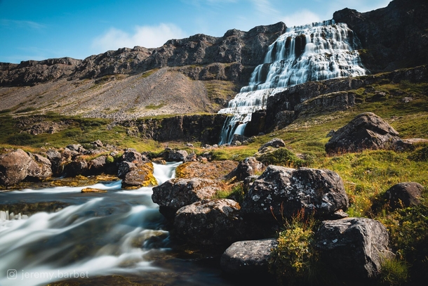 Dynjandi waterfall in the Westfjords of Iceland  - instagram jeremybarbet