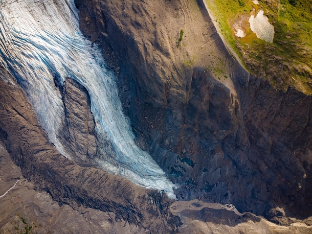 Eagle Glacier from above Chugach State Park Alaska 