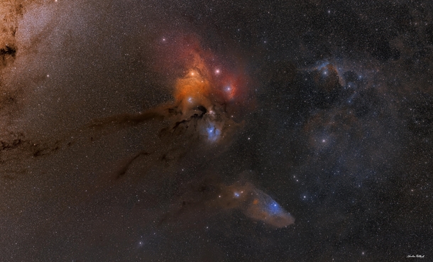 EAPOD May th  Rho Ophiuchi Wide View  Martin Pugh Astrophotography amp Nicolas Rolland EAPOD