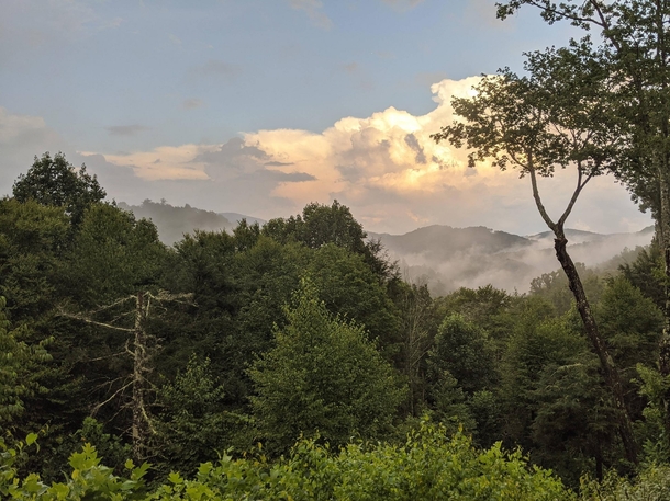 Early morning in the Blue Ridge Mountains Boone NC 