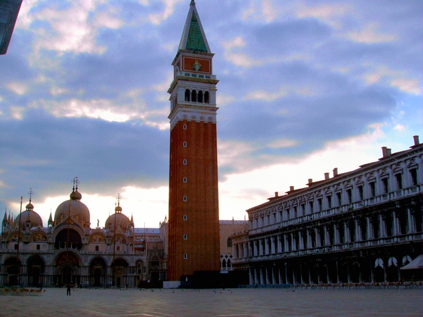 Early morning St Marks Square Venice 