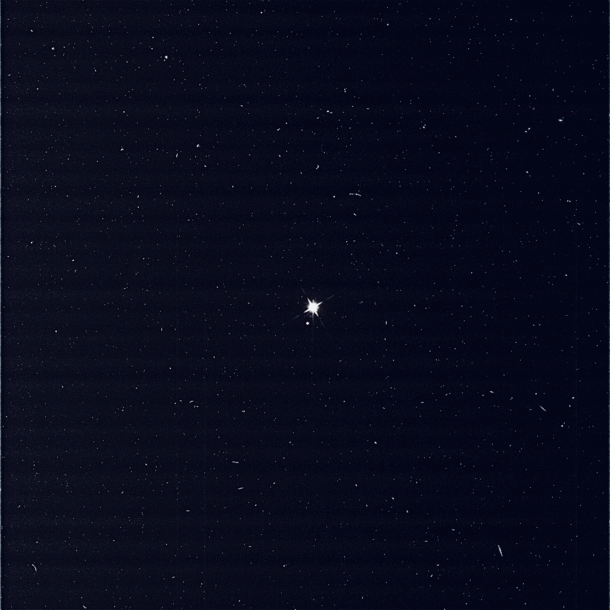 Earth and Moon from Saturn 