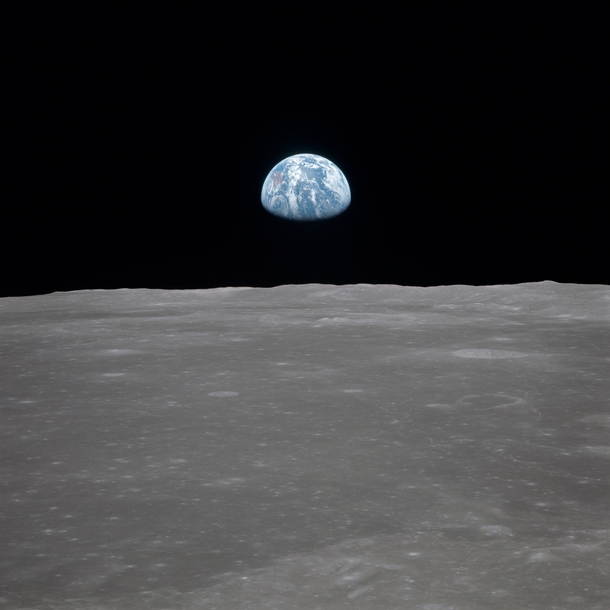 Earthrise as seen by Apollo  