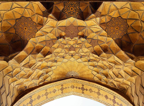 East Iwan gate of Masjid-e-Jmeh Isfahn Iran  designer unknown