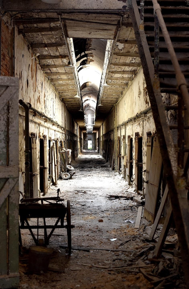 Eastern State Penitentiary cell block in Philadelphia PA OC