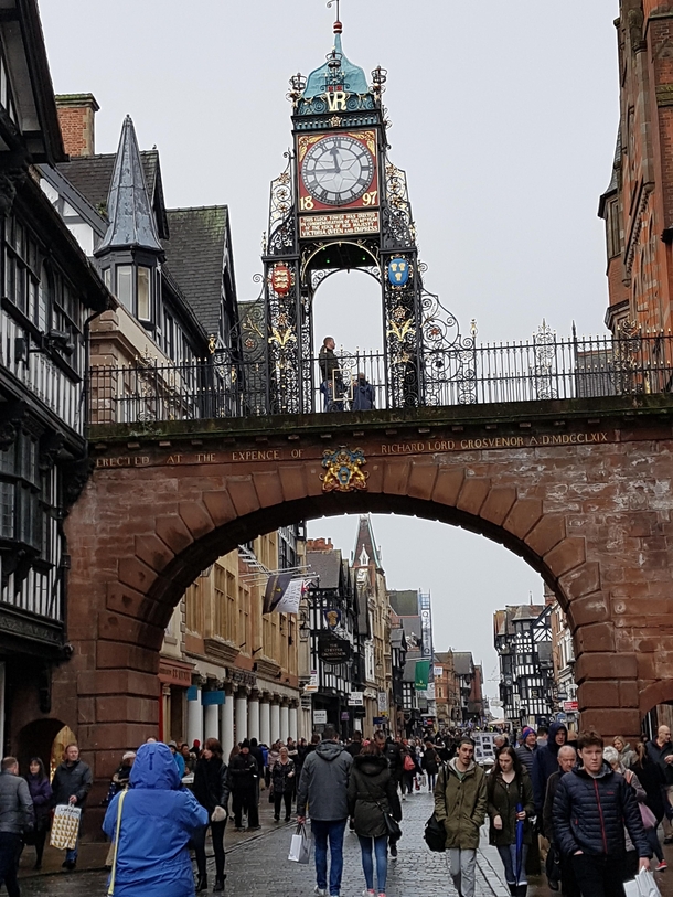 Eastgate and Eastgate Clock Chester the UK 