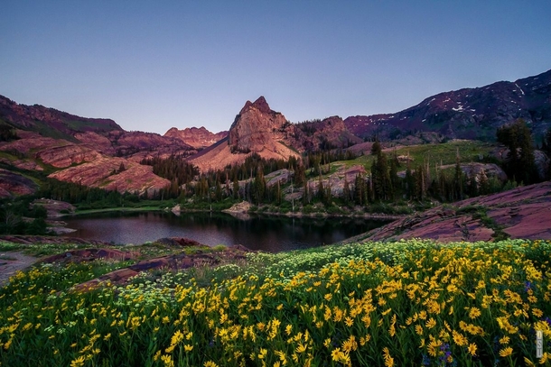 Eaten alive by mosquitoes while waiting for the sun to set Totally worth it Lake Blanche Utah 