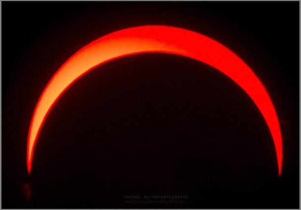 Eclipsed Sun with Prominences