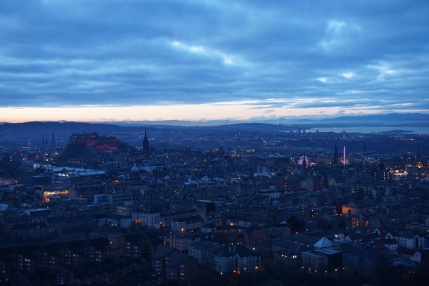 Edinburgh at Sunset