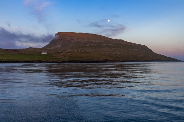 Eggjarklettur hill on Nlsoy Faroe Islands 
