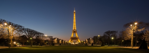 Eiffel Tower at night - Paris France By Philippe Saire 